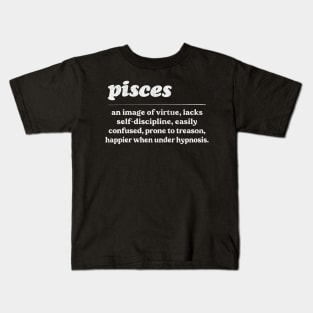 Pisces Zodiac Symbol //// Humorous Gift Design Kids T-Shirt